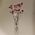 Elegant Rose & Bird Vase 3D model small image 1