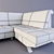 Modern Corner Sofa Fashion OTM/BK-3F 3D model small image 3