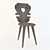 Wooden Chair 3D model small image 1