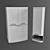 Corner Wall Cabinets - Aqua Gloria Rhodes 3D model small image 1
