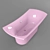 BEL CANTO 1800 - Luxury Freestanding Bathtub 3D model small image 1