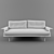 Vintage Sofa: Timeless Comfort 3D model small image 3