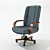 Elegant Leather Senator Chair 3D model small image 1