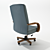 Elegant Leather Senator Chair 3D model small image 2