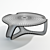 Futuristic Metal Coffee Table 3D model small image 2