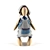 Tilda Bunny Doll in Overalls 3D model small image 1