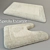 Luxury Sand Bath Mat Set 3D model small image 1