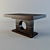 Elegant Vinotti Dining Table 3D model small image 1