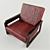 Percival Lafer Leather Armchair 3D model small image 1