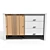 TATOO Blanc Dresser 3D model small image 3