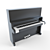 Compact Electronic Pianino 3D model small image 1