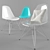Eames "Eiffel- Stuhl DSR" Chair- Modern Design 3D model small image 1