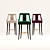 Elegant Eanda Bar Chair Set 3D model small image 2