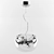 Brizlayt 1301S6 Crystal Chrome Pendant Light 3D model small image 1