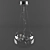 Brizlayt 1301S6 Crystal Chrome Pendant Light 3D model small image 2