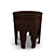 Versatile Wooden Stool: Taburet 3D model small image 1