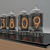 Vintage Radio Tube Clock 3D model small image 3