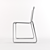 Sleek oXo Chair: A Crystal Clear Design 3D model small image 2