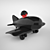 Sleek Jetliner: Stylish Wooden Toy 3D model small image 2