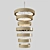 Elegant 3-Light Chandelier 3D model small image 1