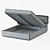 Modern Marsel Bed: 3ds Max & V-Ray 3D model small image 2