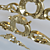 Luxe Golden Ornaments 3D model small image 1
