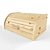 IKEA Wooden Breadbox - Natural Pine Finish 3D model small image 2