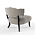 Velvet Elegance: Pantages Chair 3D model small image 2