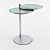 Sleek Glass Inox Table 3D model small image 1