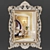 Baroque Luxury Carved Wall Mirror 3D model small image 1