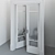 Elegant Entryway: 2080mm x 1200mm Classic Door 3D model small image 1