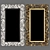 Luxury Baroque Gold Wall Mirror 3D model small image 1