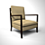 Elegant Wood Armchair: Porada Bryant 3D model small image 1