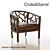 Crate&Barrel Ankara Truffle Chair: Stylish Comfort 3D model small image 1