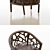 Crate&Barrel Ankara Truffle Chair: Stylish Comfort 3D model small image 2