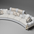 Elegant Curve Sofa: Paolo Luchetta 3D model small image 1