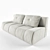 Sleek & Stylish Contemporary Sofa 3D model small image 1