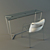 Sleek Glass Furniture 3D model small image 2