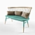 Ercol Love Seat: Timeless Comfort 3D model small image 1
