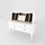 Vintage Writing Desk 3D model small image 1