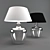 Glass Bauble Table Lamp 3D model small image 1