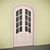 Elegant French Doors 3D model small image 1