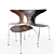 Elegant Dolphin Chair 3D model small image 1