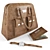 Fashion Essentials Set: Bag, Watch, Wallet 3D model small image 1
