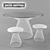 Table & Stool Set  Paola Navone Collection 3D model small image 1