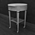 De Bournais B651 Sofa Table: Italian Design & Marble Top 3D model small image 3