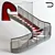 Elegant Forged Staircase 3D model small image 1