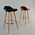 ABBA Vintage Bar Stool 3D model small image 1