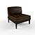 Elegant Lounge Chair 3D model small image 1