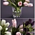 Elegant Tulip Bouquet for Any Interior 3D model small image 1